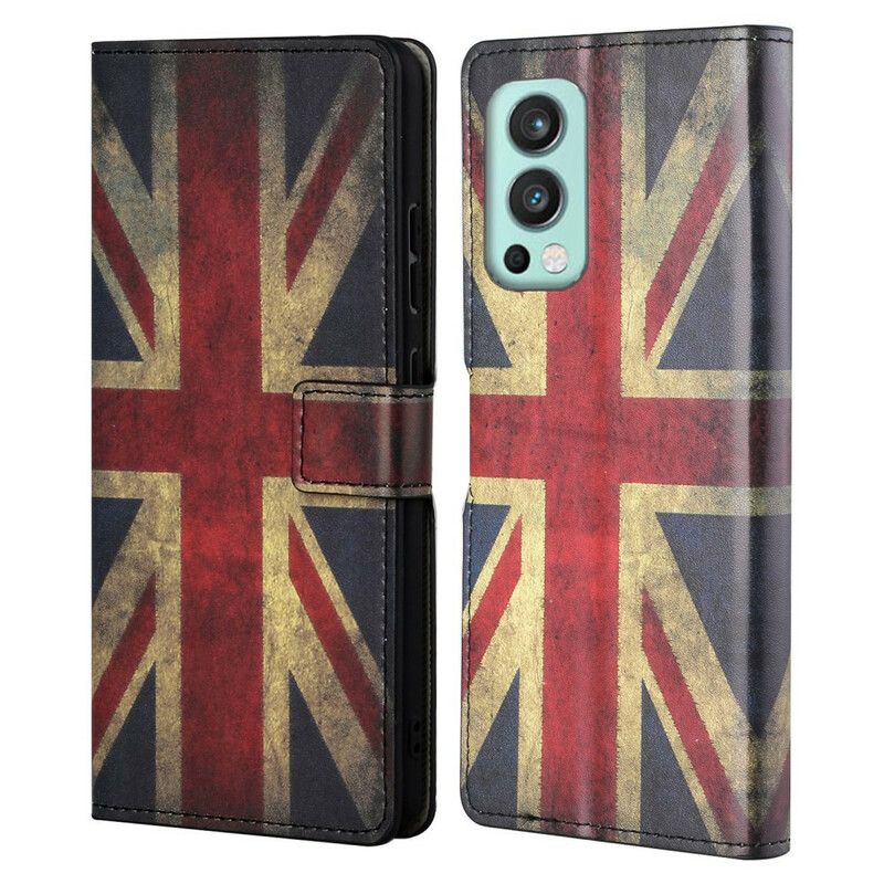 Folio Deksel Oneplus Nord 2 5g Flag England Beskyttelse Deksel