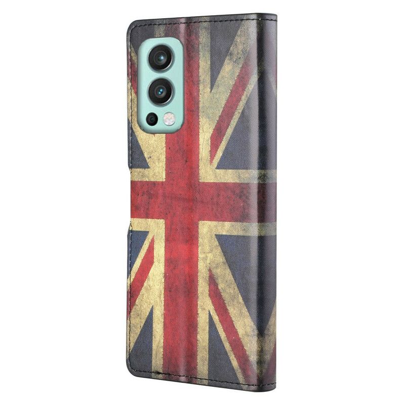 Folio Deksel Oneplus Nord 2 5g Flag England Beskyttelse Deksel