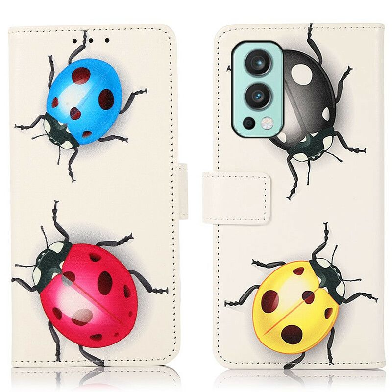 Folio Deksel Oneplus Nord 2 5g Ladybugs