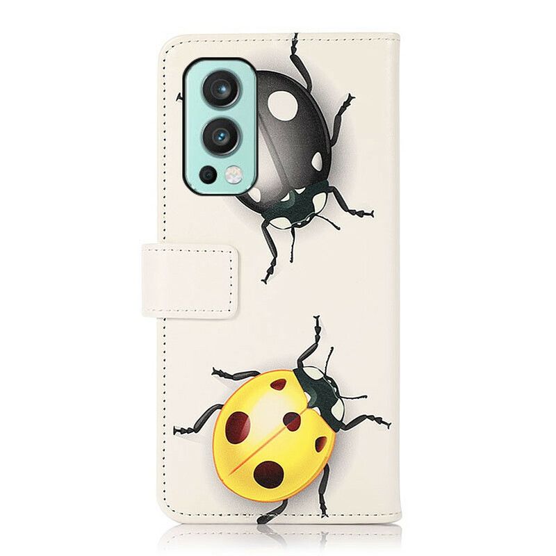 Folio Deksel Oneplus Nord 2 5g Ladybugs