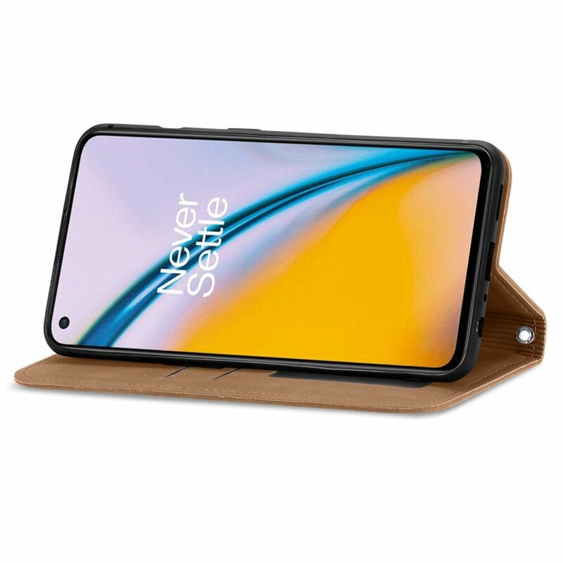 Folio Deksel Til Oneplus Nord 2 5g Skin-touch Design