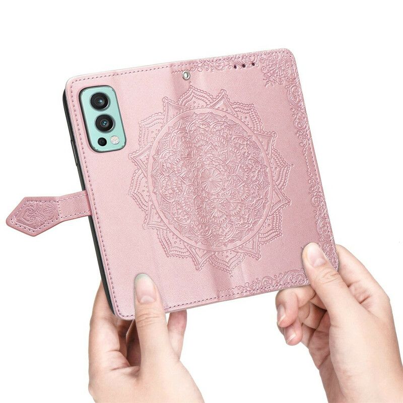 Lærdeksel Folio Deksel Oneplus Nord 2 5g Mandala Middelalder