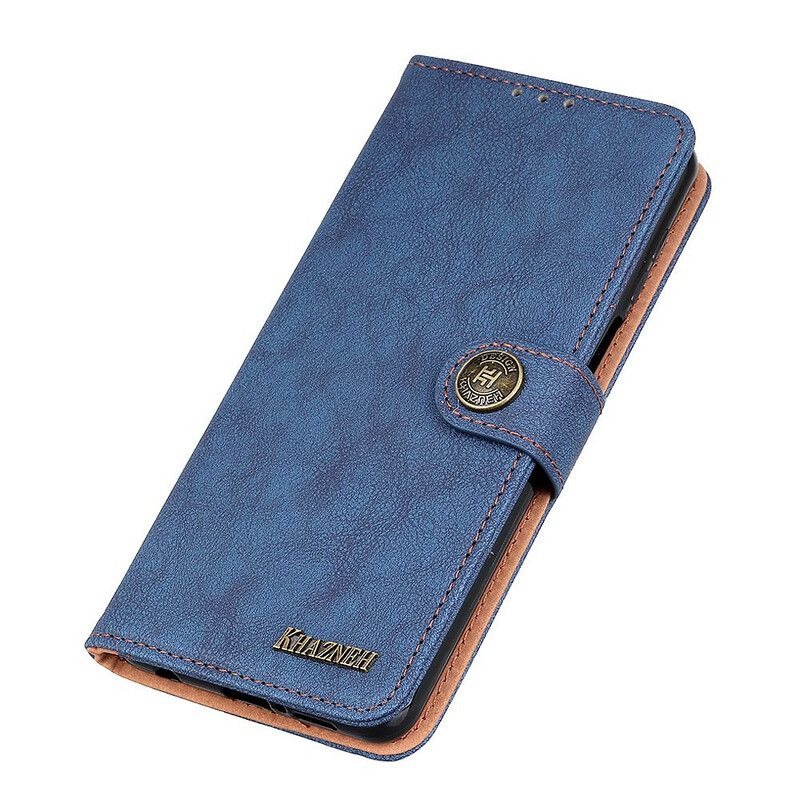 Lærdeksel Folio Deksel Oneplus Nord 2 5g Mobildeksel Faux Leather Split Retro Khazneh