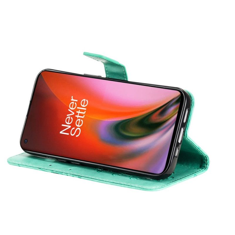 Lærdeksel Folio Deksel Oneplus Nord 2 5g Mobildeksel Giant Thong Sommerfugler