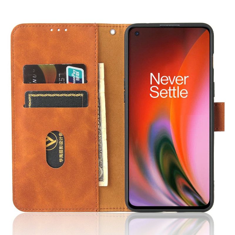 Lærdeksel Folio Deksel Oneplus Nord 2 5g Skin-touch