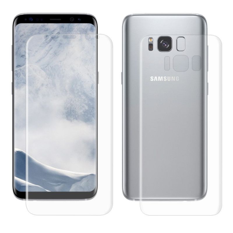 Beskyttelsesfilm For Samsung Galaxy S8 Skjerm Og Hatprinsedeksel