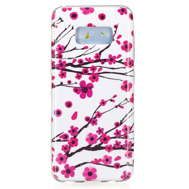 Deksel Samsung Galaxy S8 Fluorescerende Blomster