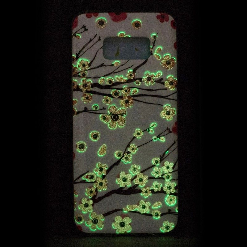 Deksel Samsung Galaxy S8 Fluorescerende Blomster