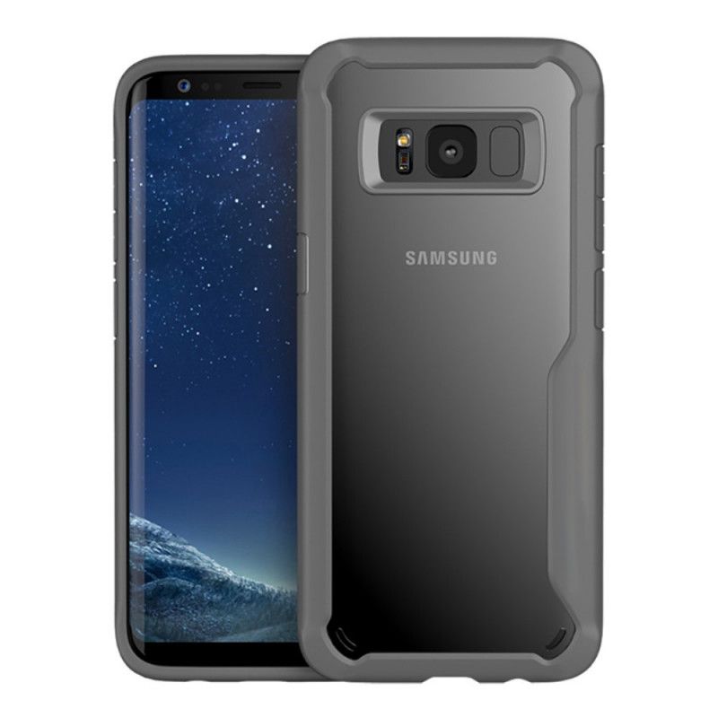 Deksel Samsung Galaxy S8 Svart Gjennomsiktig Hybriddesign