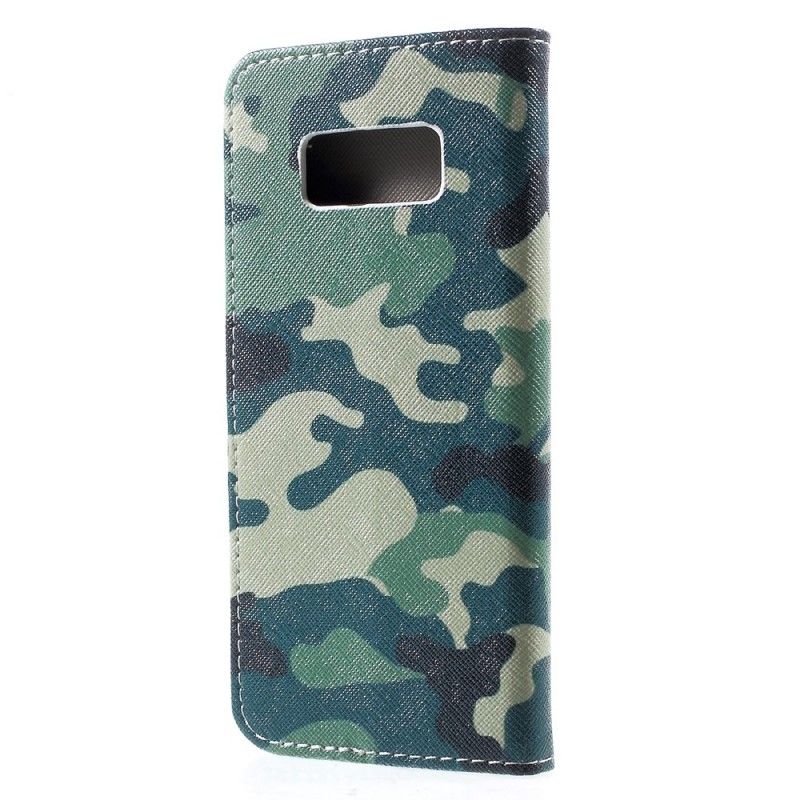 Folio Deksel for Samsung Galaxy S8 Militær Kamuflasje