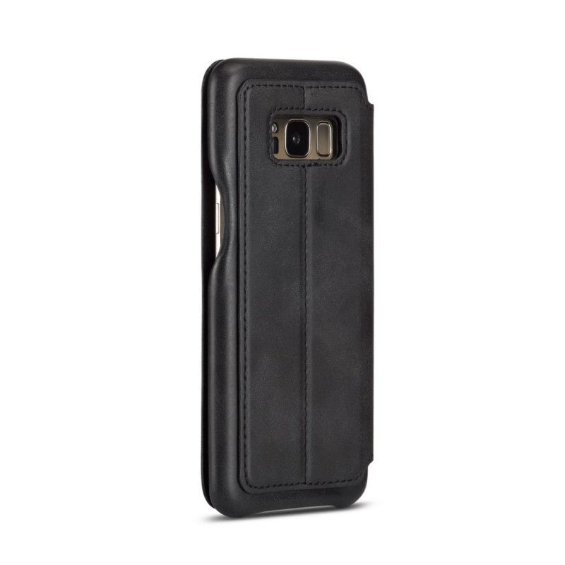 Folio Deksel for Samsung Galaxy S8 Svart Lc.Imeeke Skinneffekt