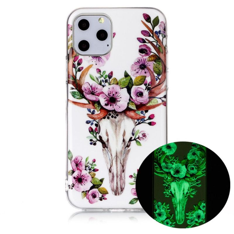 Deksel iPhone 11 Pro Fluorescerende Blomsterelg