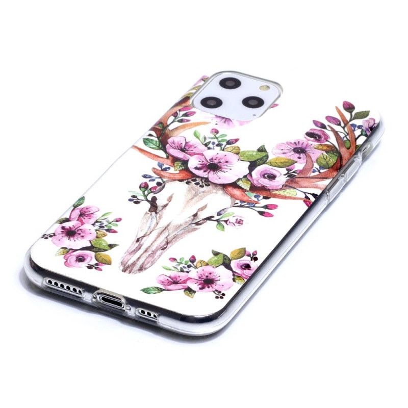 Deksel iPhone 11 Pro Fluorescerende Blomsterelg