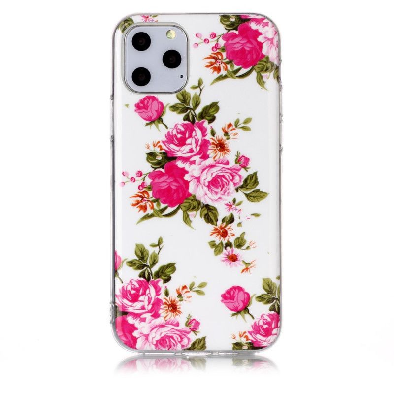 Deksel iPhone 11 Pro Fluorescerende Frihetsblomster