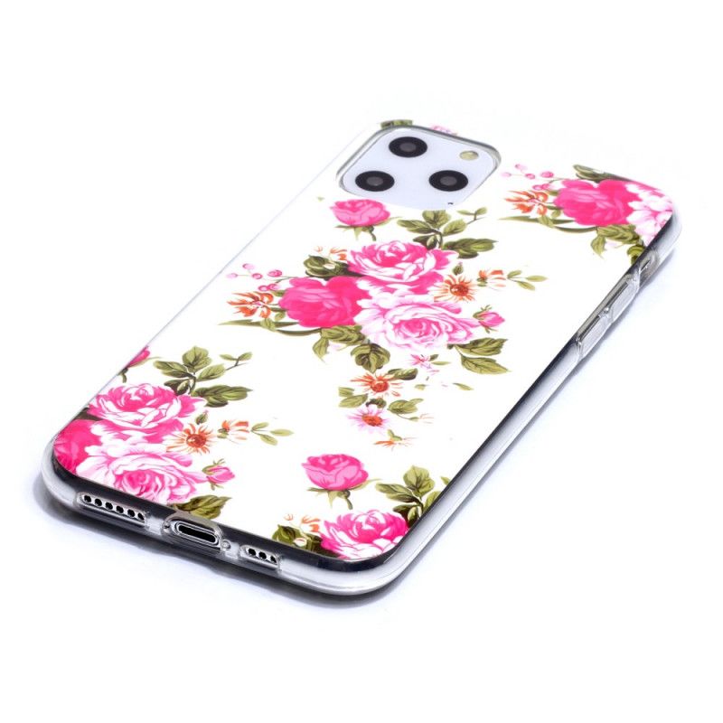 Deksel iPhone 11 Pro Fluorescerende Frihetsblomster