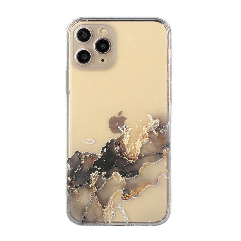 Deksel iPhone 11 Pro Hvit Kunstnerisk Fleksibel Silikon