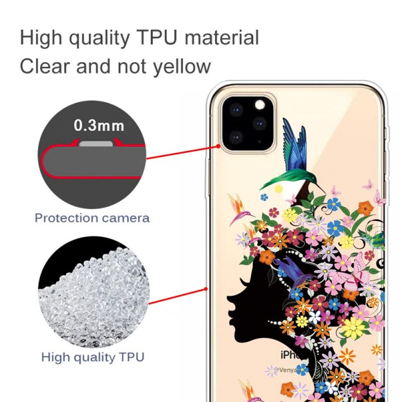 Deksel iPhone 11 Pro Pent Blomsterhode