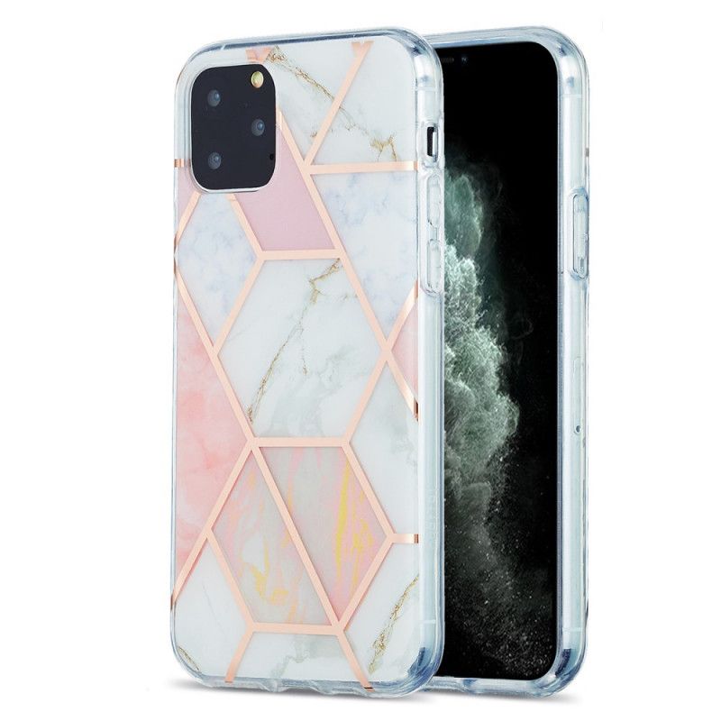 Deksel iPhone 11 Pro Rosa Prangende Geometrisk Marmor Beskyttelse