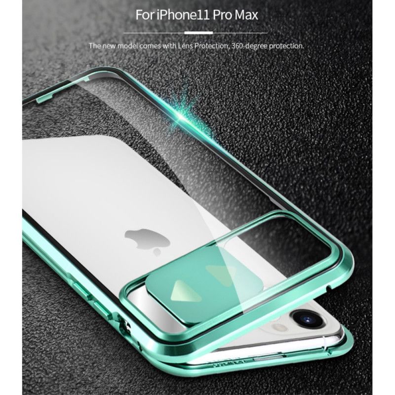 Deksel iPhone 11 Pro Svart Herdet Speilglass Og Linsedeksel