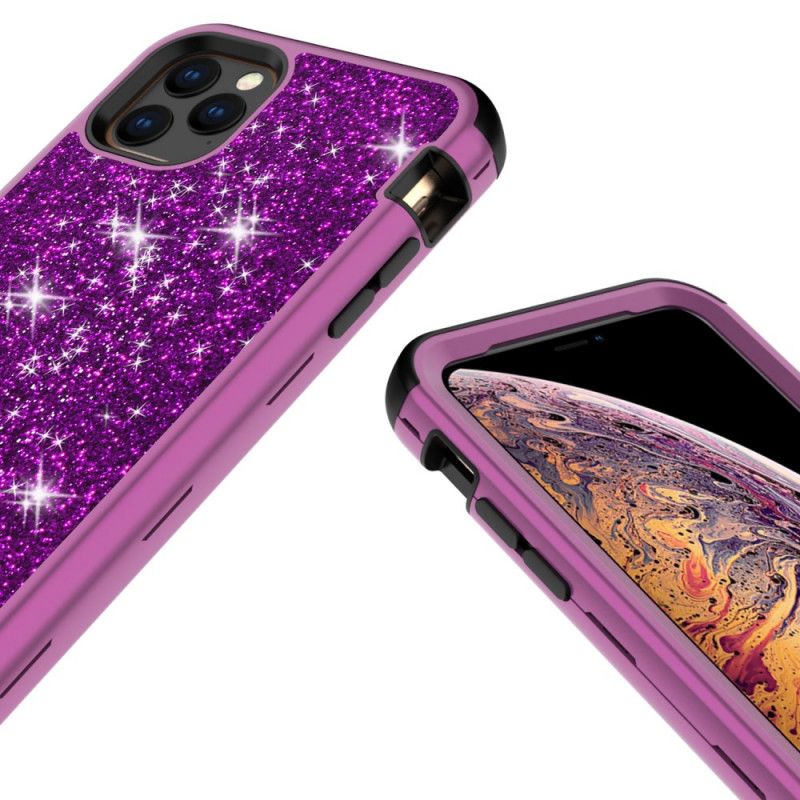 Deksel iPhone 11 Pro Svart Hybridglitter