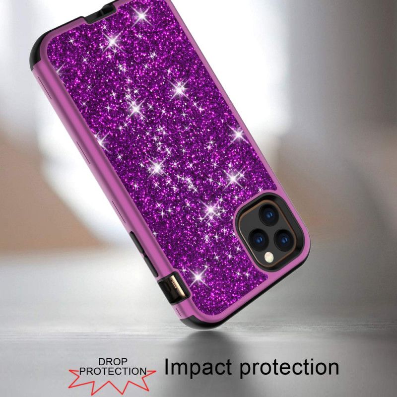 Deksel iPhone 11 Pro Svart Hybridglitter