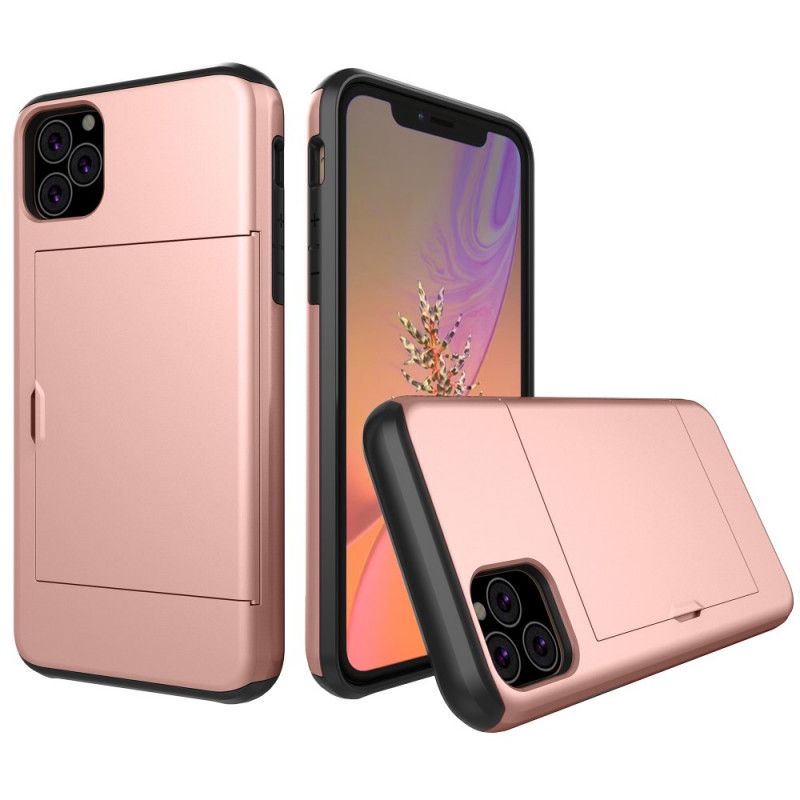 Deksel iPhone 11 Pro Svart Stiv Prangende Kortholder