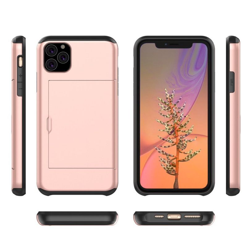 Deksel iPhone 11 Pro Svart Stiv Prangende Kortholder