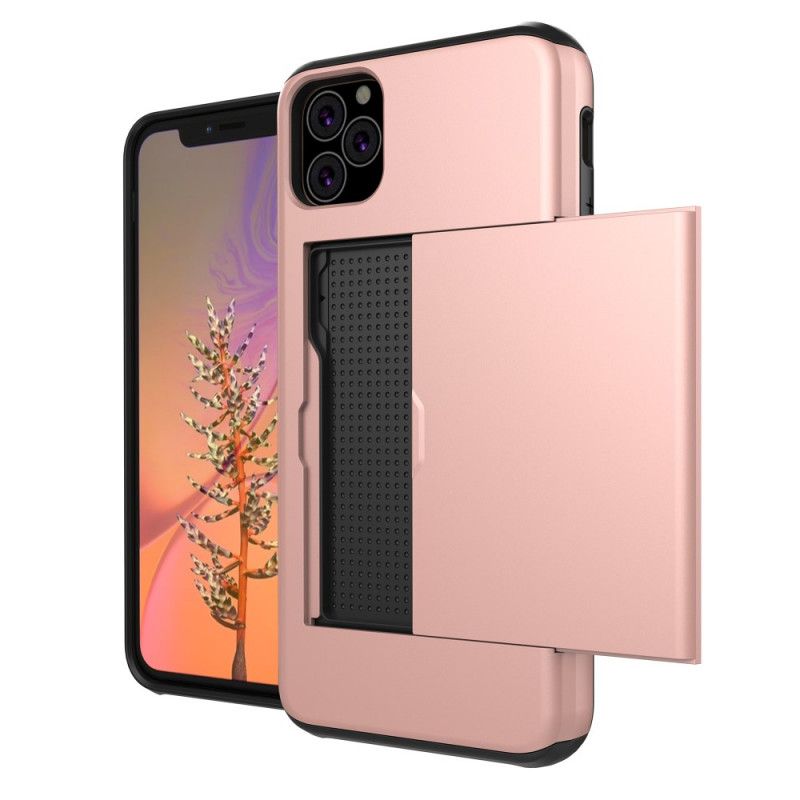 Deksel iPhone 11 Pro Svart Stiv Prangende Kortholder