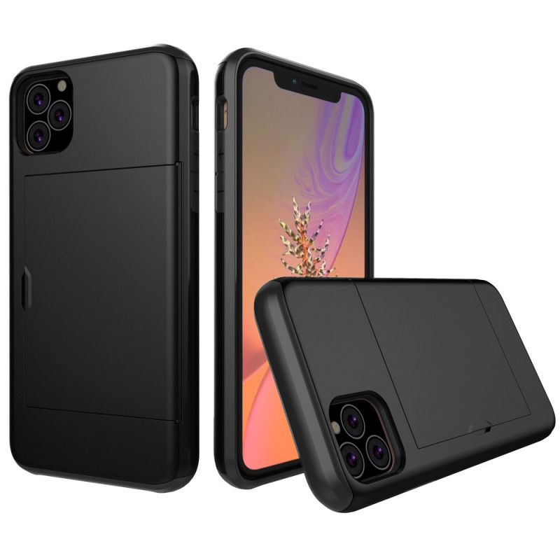 Deksel iPhone 11 Pro Svart Stiv Prangende Kortholder