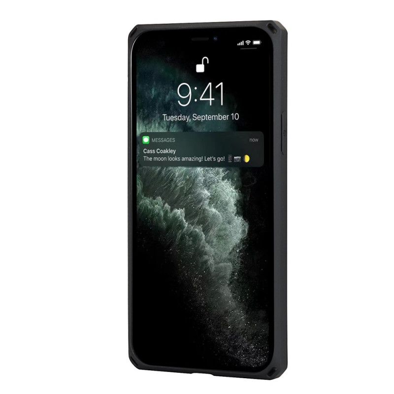 Deksel iPhone 11 Pro Svart Vertikal Og Horisontal Støttekortholder Anti-fall