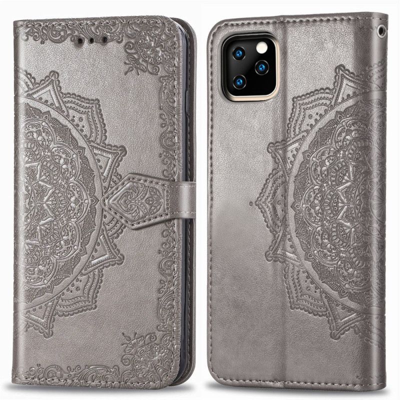 Folio Deksel for iPhone 11 Pro Svart Middelaldermandala