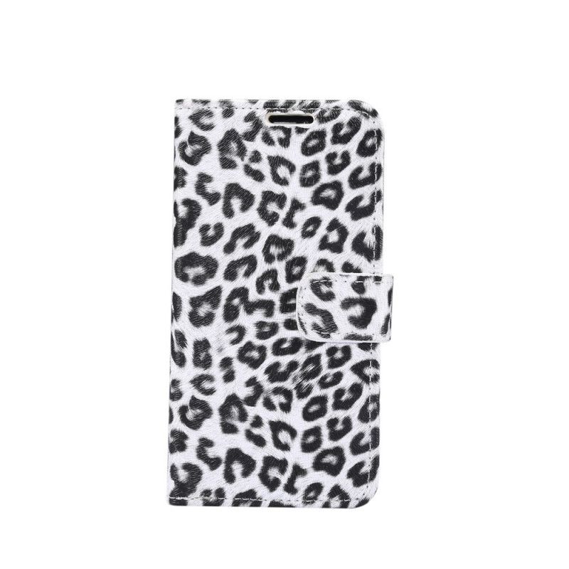 Folio Deksel iPhone 11 Pro Hvit Leopard Beskyttelse