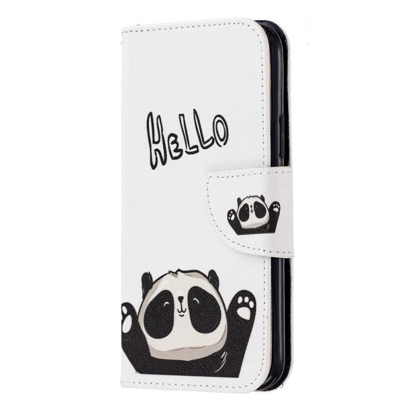 Lærdeksel Folio Deksel iPhone 11 Pro Hallo Panda