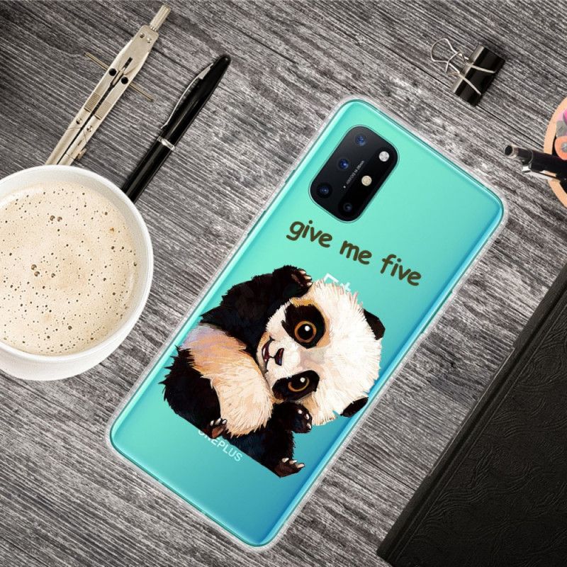 Deksel OnePlus 8T Gjennomsiktig Panda Gi Meg Fem