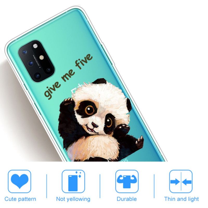 Deksel OnePlus 8T Gjennomsiktig Panda Gi Meg Fem