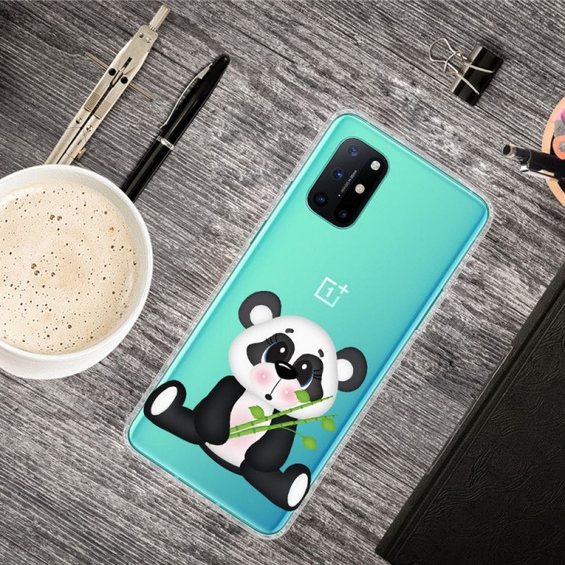 Deksel OnePlus 8T Gjennomsiktig Trist Panda Beskyttelse