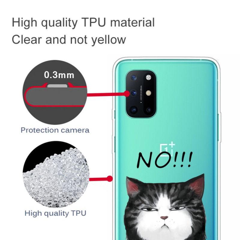 Deksel OnePlus 8T Katten Som Sier Nei Anti-fall