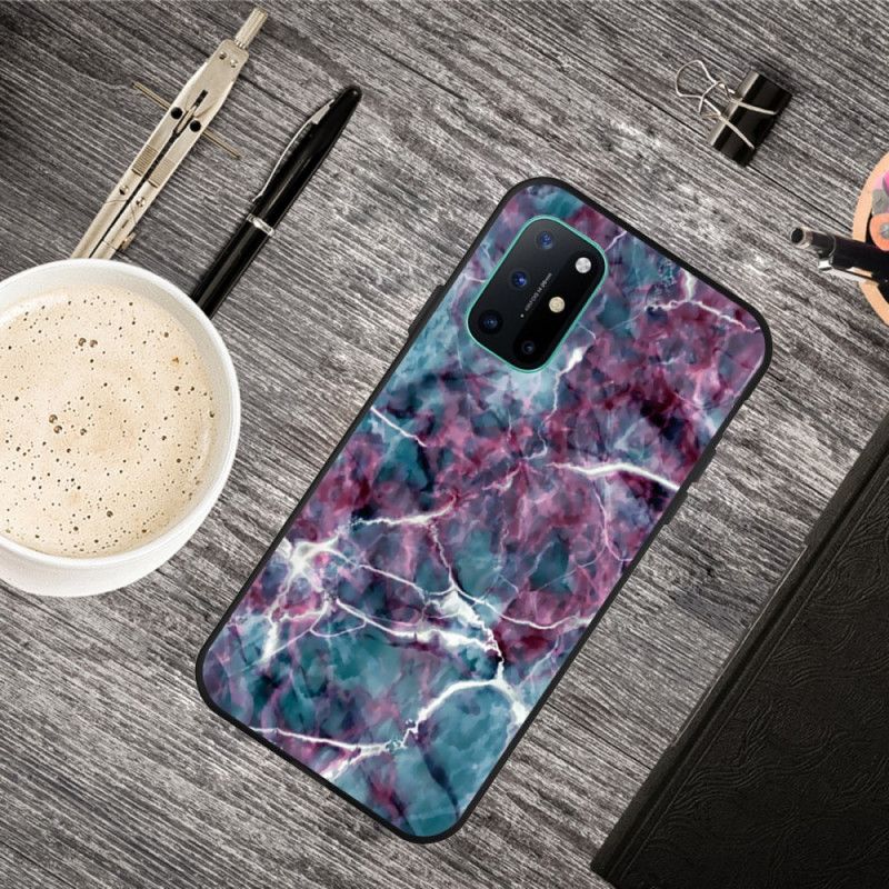 Deksel OnePlus 8T Lilla Marmor