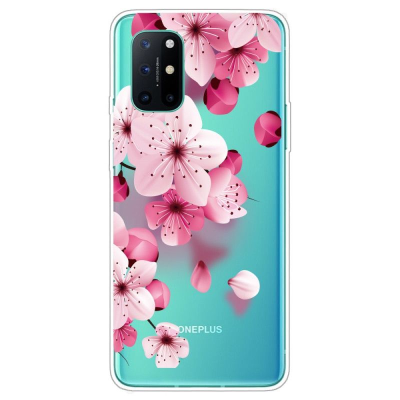 Deksel OnePlus 8T Magenta Mobildeksel Premium Blomster