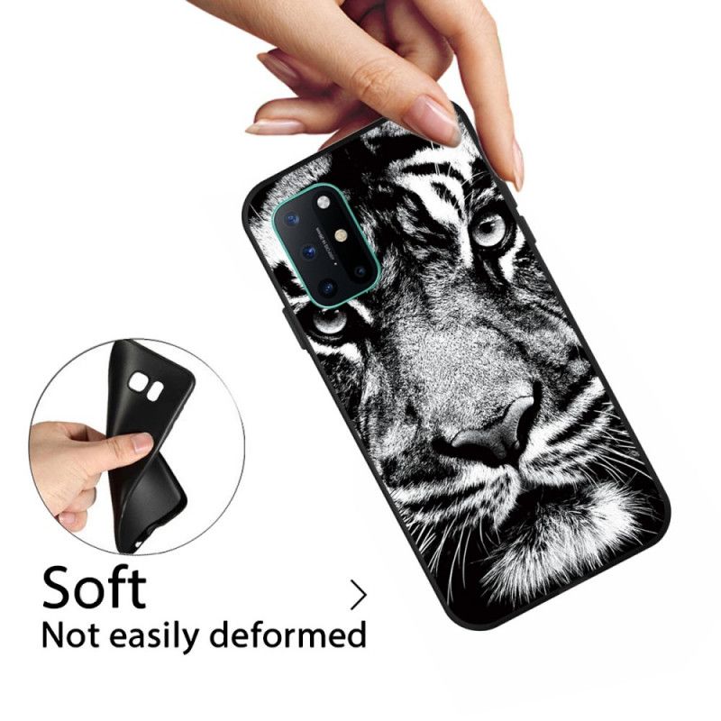 Deksel OnePlus 8T Svart Og Hvit Tiger