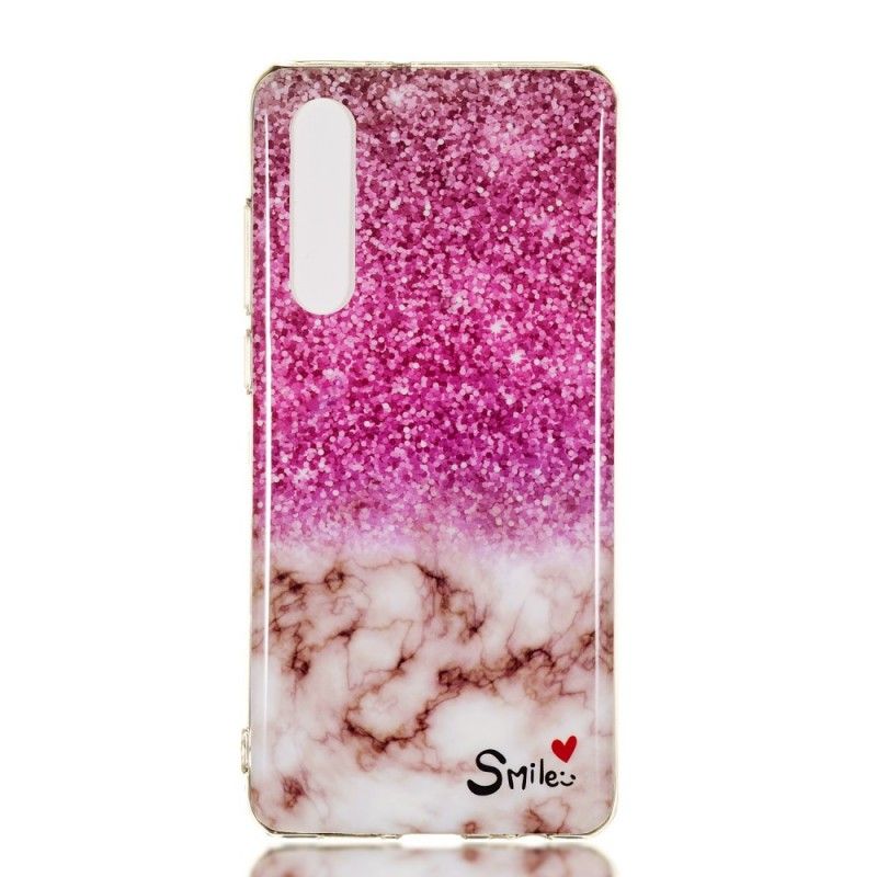 Deksel for Huawei P30 Marmorglitter Og Smil