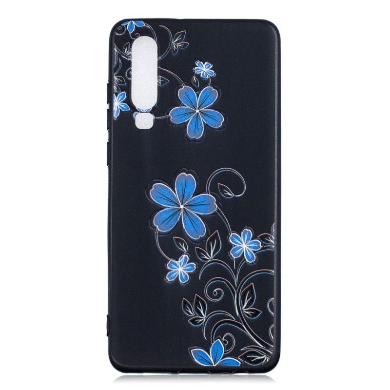 Deksel Huawei P30 Blå Blomster