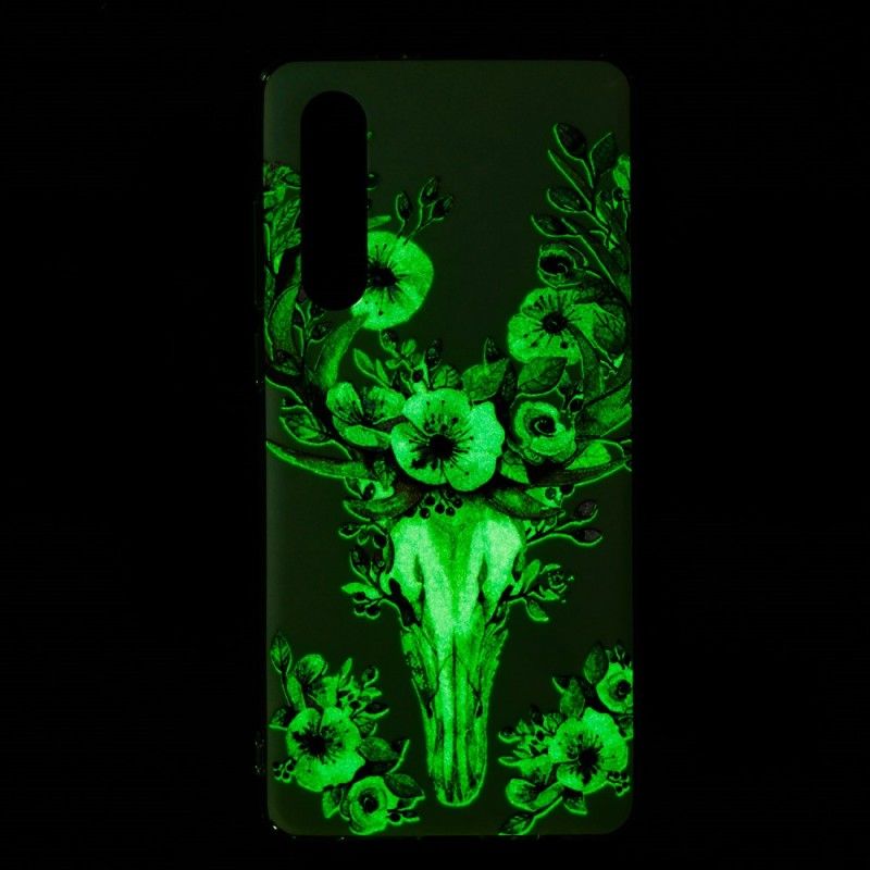 Deksel Huawei P30 Fluorescerende Blomstret Elg