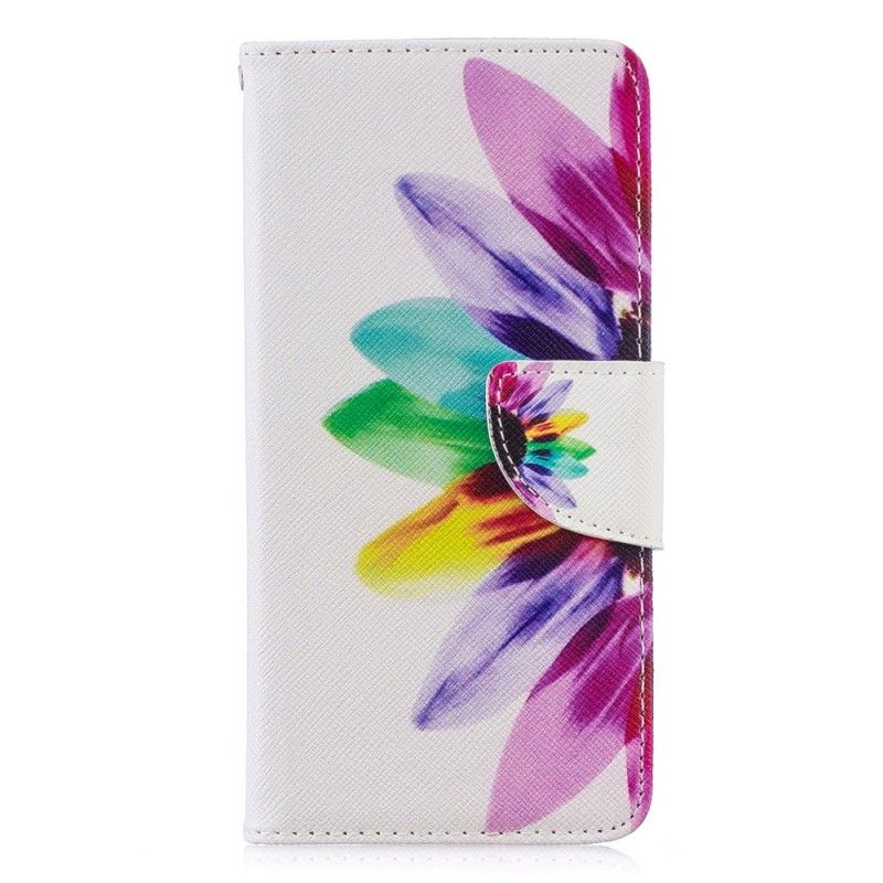 Folio Deksel for Huawei P30 Akvarellblomst