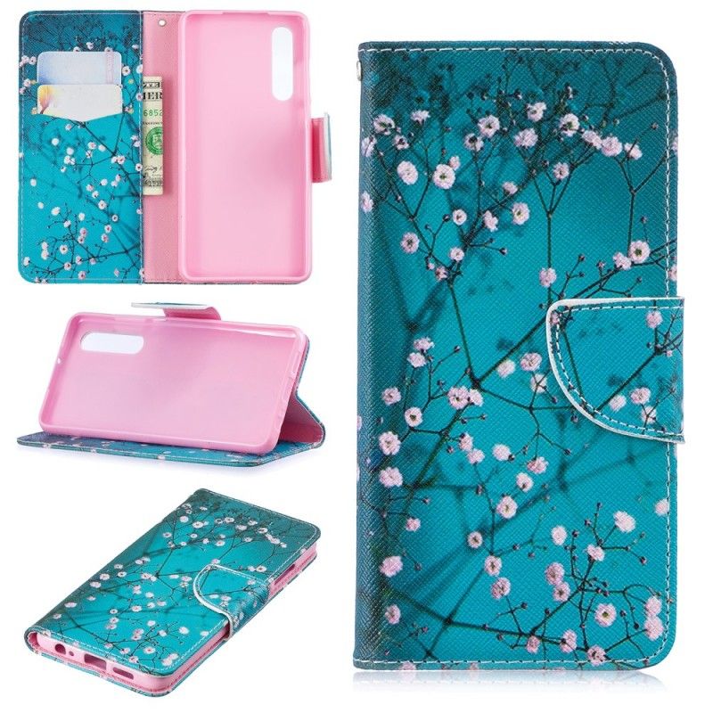 Folio Deksel for Huawei P30 Blomstrende Tre