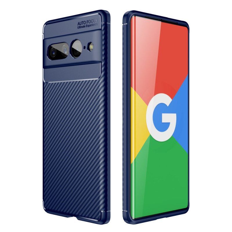 Deksel Til Google Pixel 7 Pro Fleksibel Karbonfibertekstur