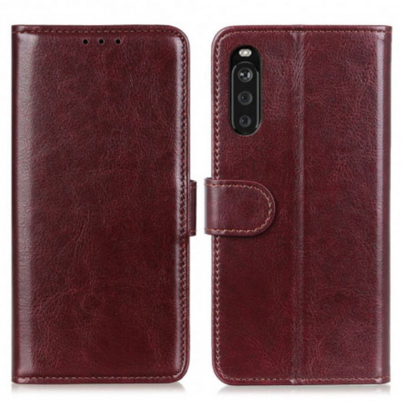 Folio Deksel Sony Xperia 10 Iii Faux Leather Finesse Beskyttelse Deksel