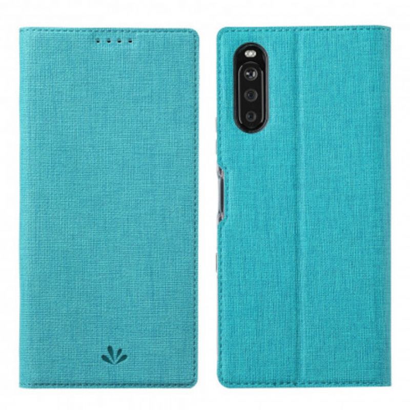 Folio Deksel Sony Xperia 10 Iii Teksturert Vili Dmx Beskyttelse Deksel