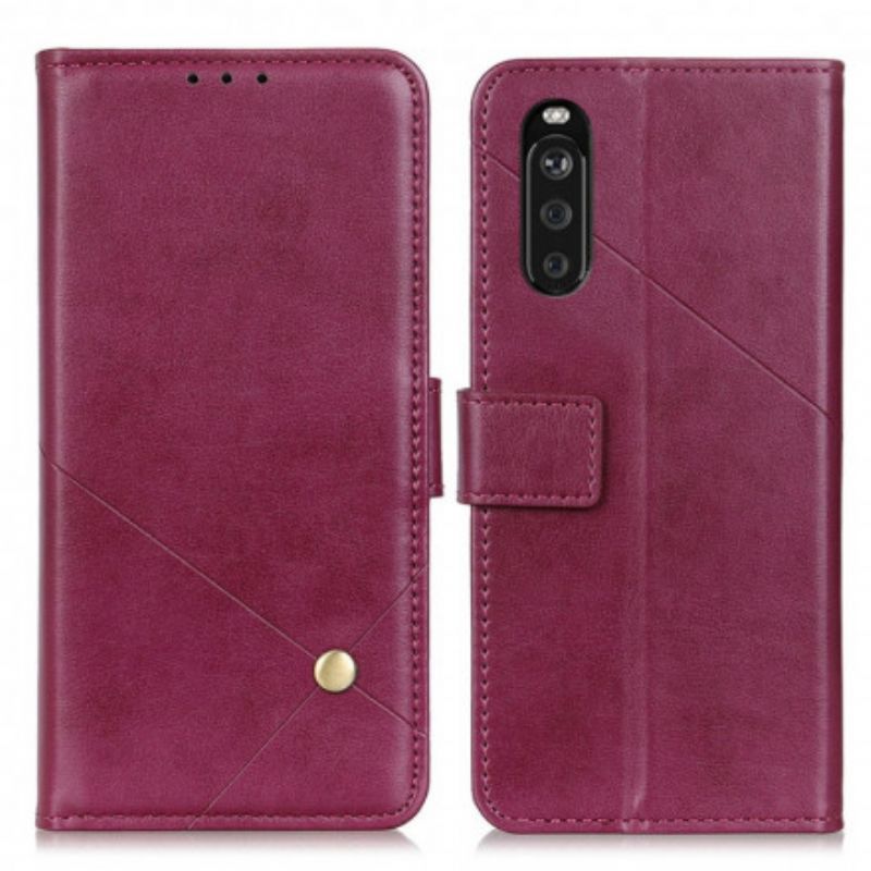 Folio Deksel Til Sony Xperia 10 Iii Rivet X Design