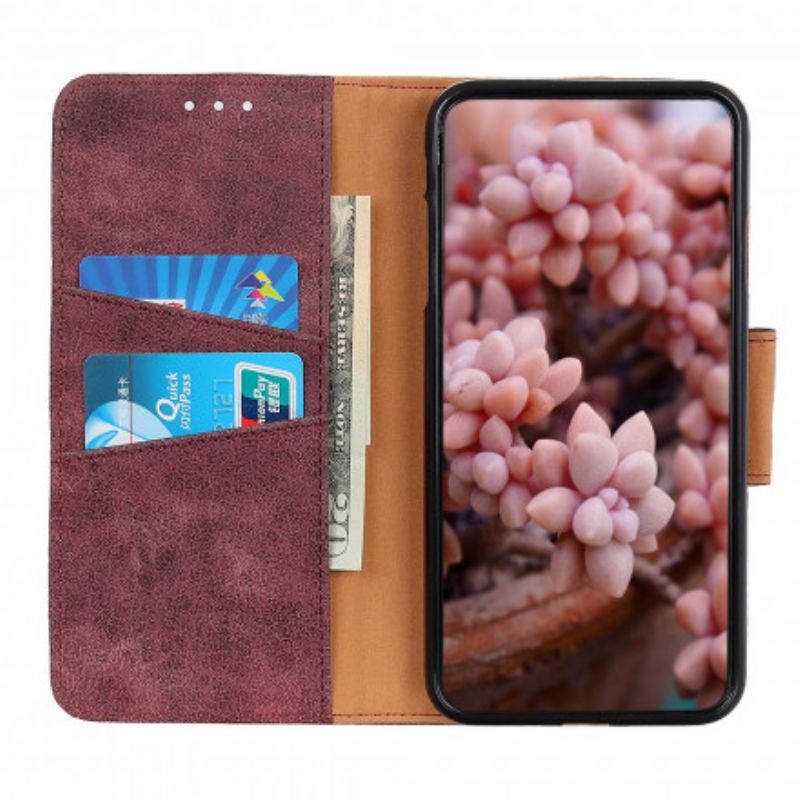 Folio Deksel Til Sony Xperia 10 Iii Vintage Split Leather